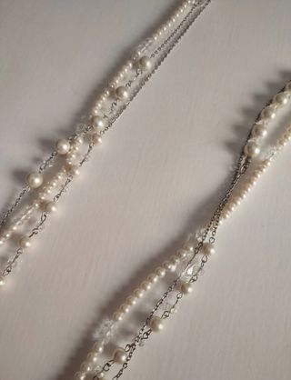 Collar largo de perlas