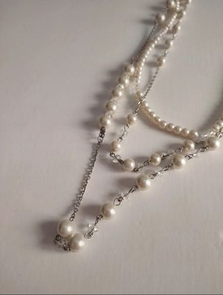 Collar largo de perlas