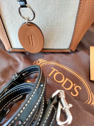 Borsa Shopping Tod's Double Up in Pelle e Tela Mini