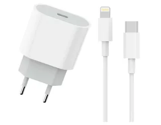 CARICATORE RAPIDO 20W CON CAVO USB-C PER APPLE