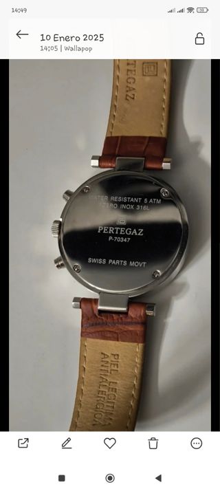RELOJ DE HOMBRE PETERGAZ