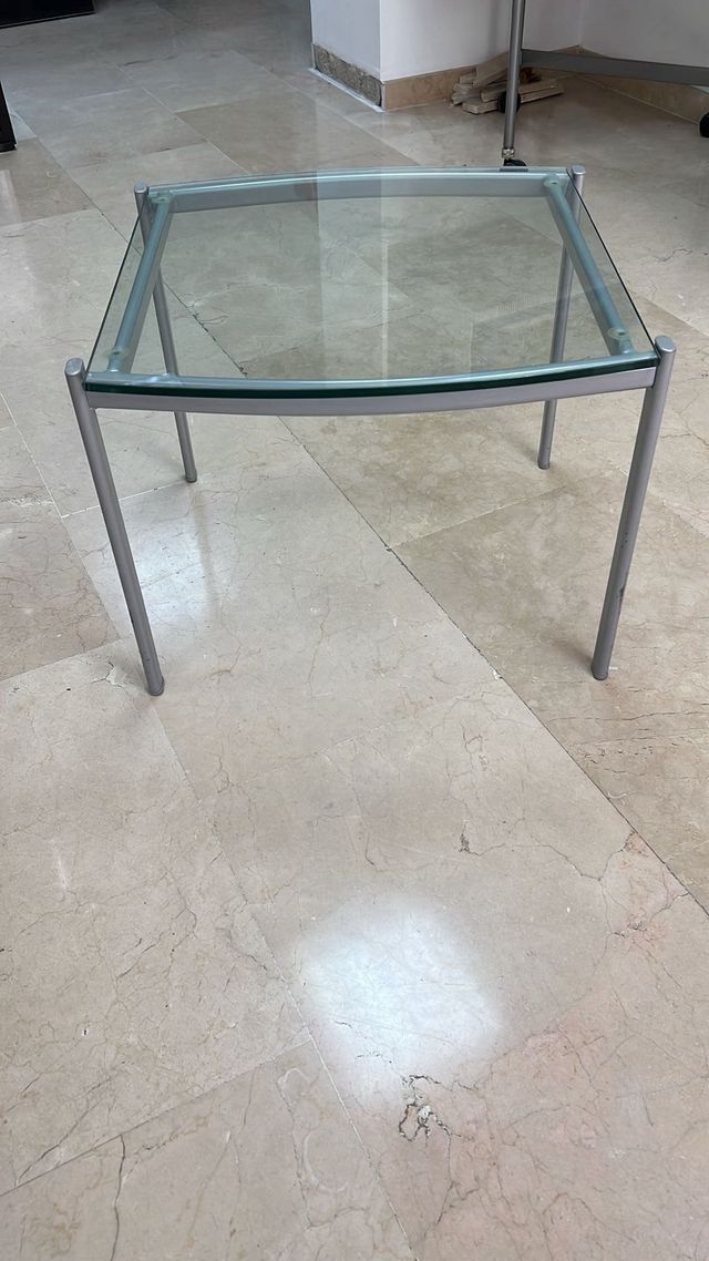 mesa de entre sofa cristal