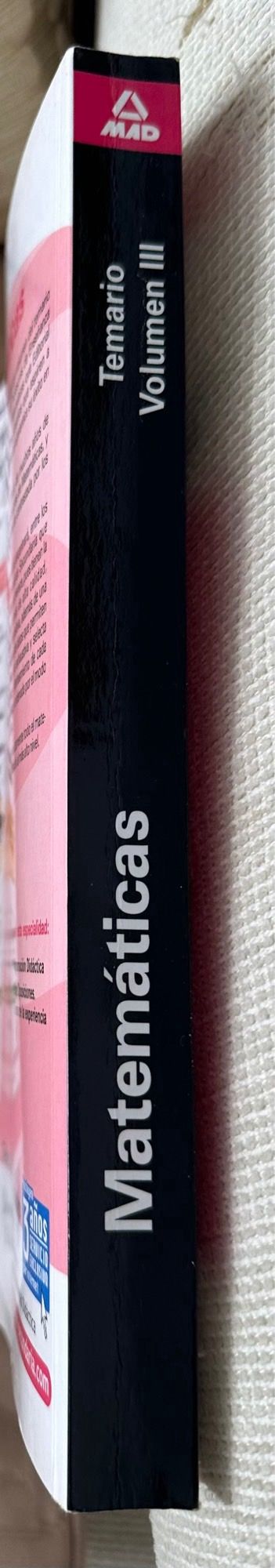 Temario oposiciones Matemáticas Volumen 3