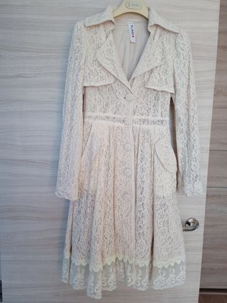 Abrigo de encaje para fiesta