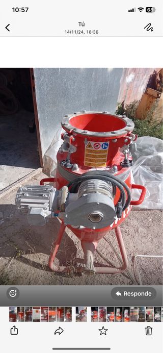 Grupo neumatico de trasportador de material