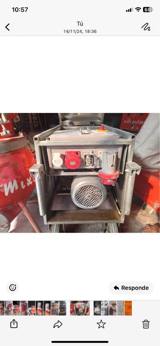 Grupo neumatico de trasportador de material