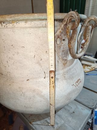 Antico e raro grande paiolo in rame