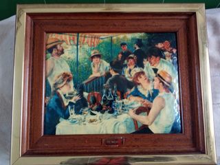 Cuadro pequeño Renoir el almuerzo de los remeros