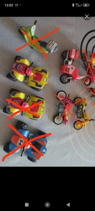 Playmobil, moto, quad