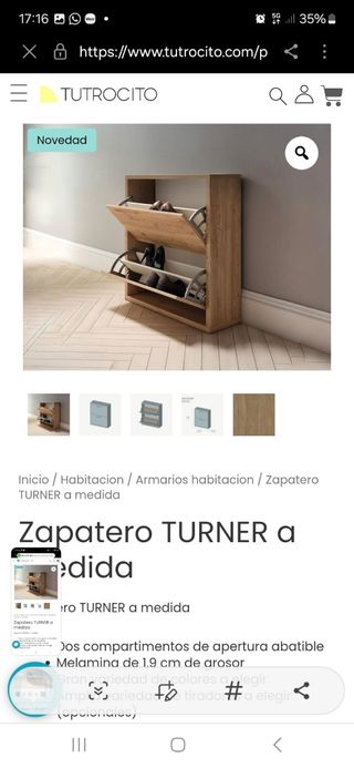 Mueble zapatero Leer Medidas
