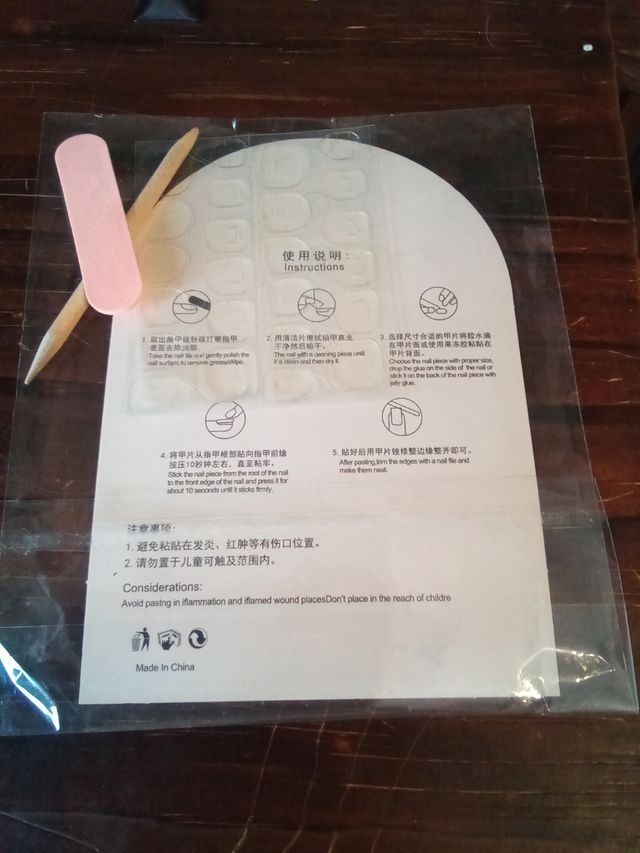 Uñas press on reutilizables nuevas