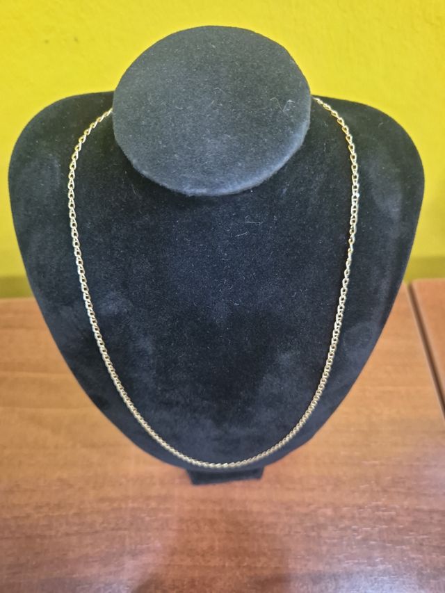 Cadena cortita oro 18k eslabón doble