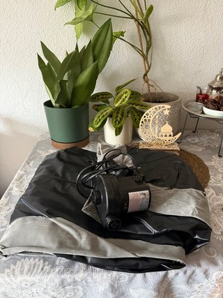 Colchón hinchable y inflador eléctrico