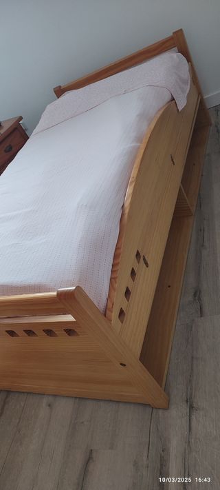 Cama nido de 90 de madera de pino maciza