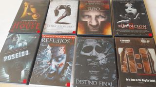 Lote 1 DVD Terror Videoclub 8 películas