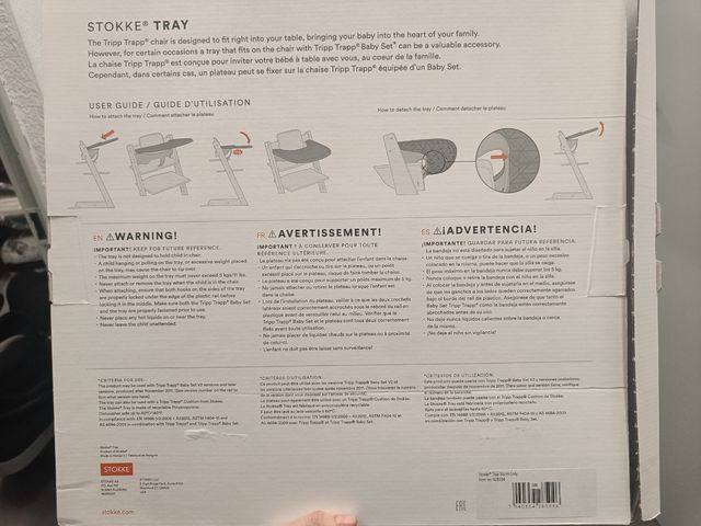 Bandeja trona Stokke gris