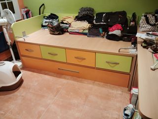 Cama nido con escritorio