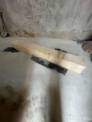 Jácena de madera de pino laminado