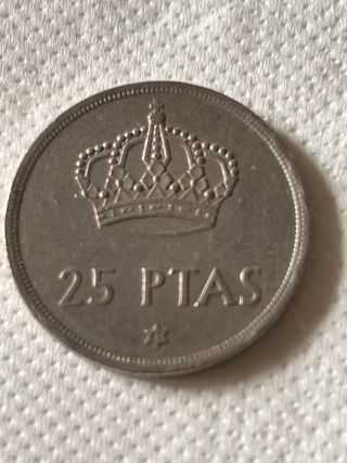 Moneda 25 ptas Rey Juan Carlos