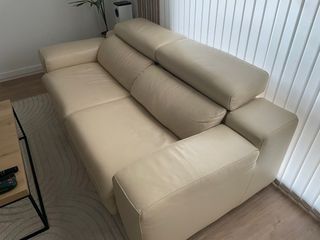 Sofa piel auténtica 3 plazas