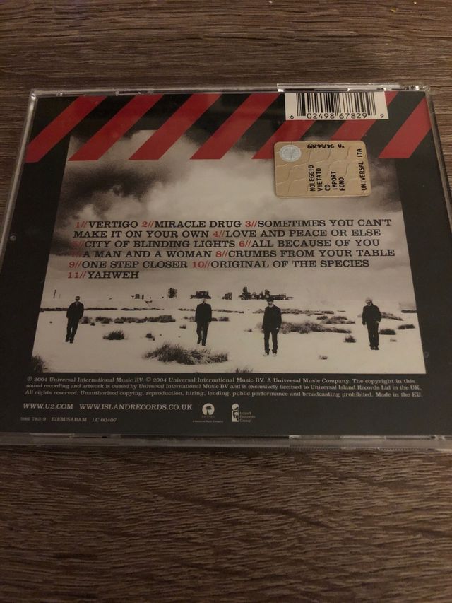 U2 How to dismantle an atomic bomb cd