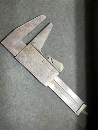 Raro calibre/pie de rey antiguo 3 pulgadas/8cm