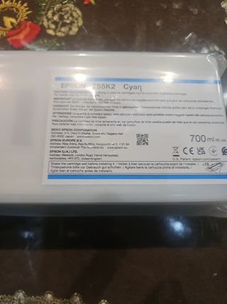 Singlepack EPSON T55K2 Cyan