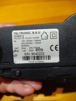 Cargador Teltronic D036212