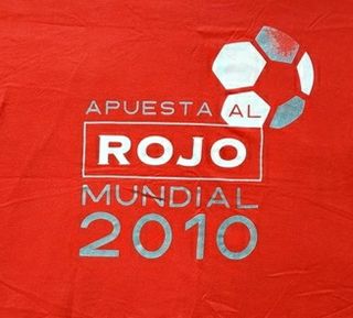 camiseta "Apuesta al ROJO Mundial 2010"