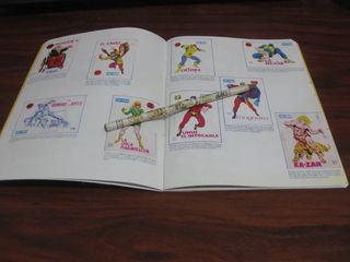 ALBUM CROMOS IMPRESOS HEROES WICKIE CROPAN. LEER.