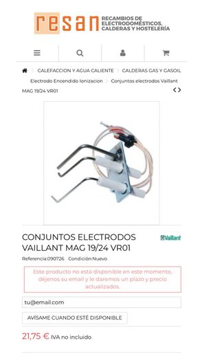 Set di elettrodi Vaillant