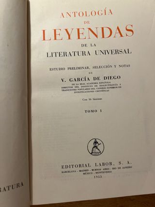 Antologia de Leyendas de la Literatura Universal