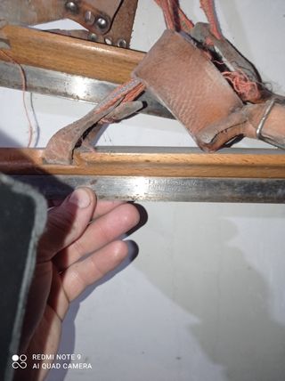 Patines hielo madera holandeses vintage