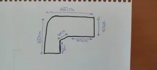 Escritorio rectangular