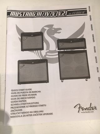 Amplificador fender mustang IV