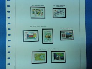 Sellos de España del año 2007 completo.