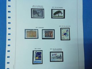 Sellos de España del año 2007 completo.