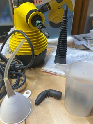 Vaporeta ariete con accesorios