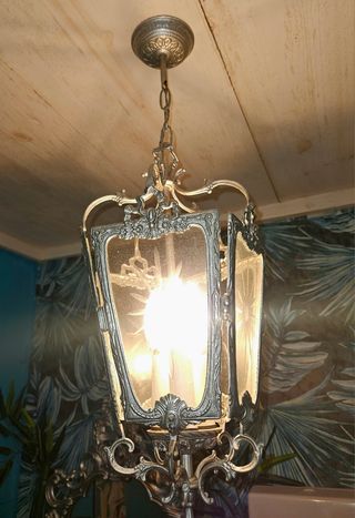 Farolillo plata restaurado años 80