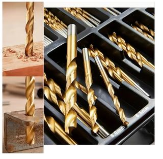 Set 99 brocas de acero alta velocidad HSS titanio