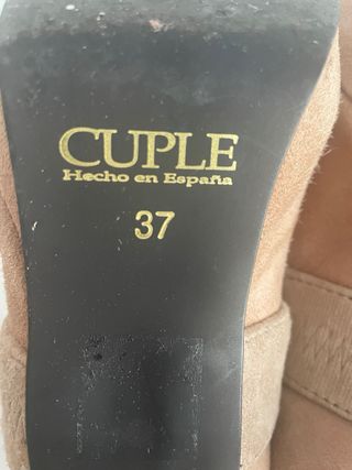 Zapatos nude cuplé talla 37