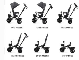 Triciclo kinderkraft aveo carrito bebe