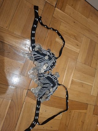 Bikini sujetador niña disfraz monedas