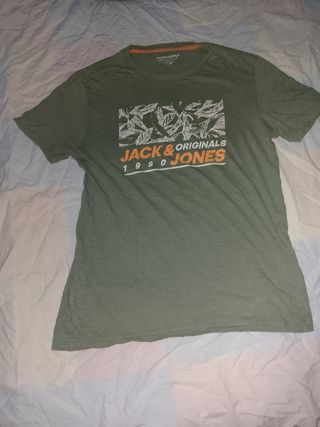 Camiseta verde talla M Jack and Jones