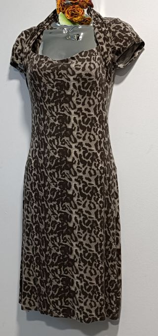 Vestido Zara atigrado