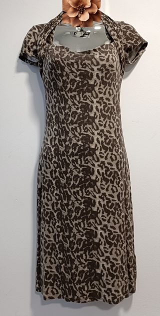 Vestido Zara atigrado