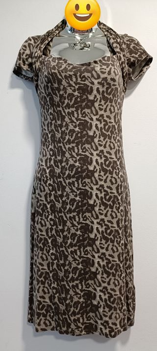 Vestido Zara atigrado