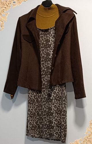 Vestido Zara atigrado