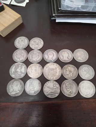Lote de monedas españolas