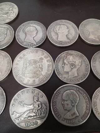 Lote de monedas españolas